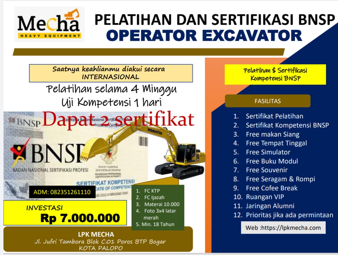 Brosur Pelatihan dan sertifikasi